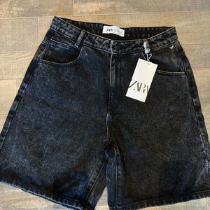 Zara High waisted Mom Shorts